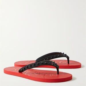 Christian Louboutin's 'Loubi Flip' flip flops - box & dust bag included!
